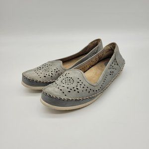 Earth Origins Lark Lindsey Pearl Blue Slip On Shoes - Size 7.5